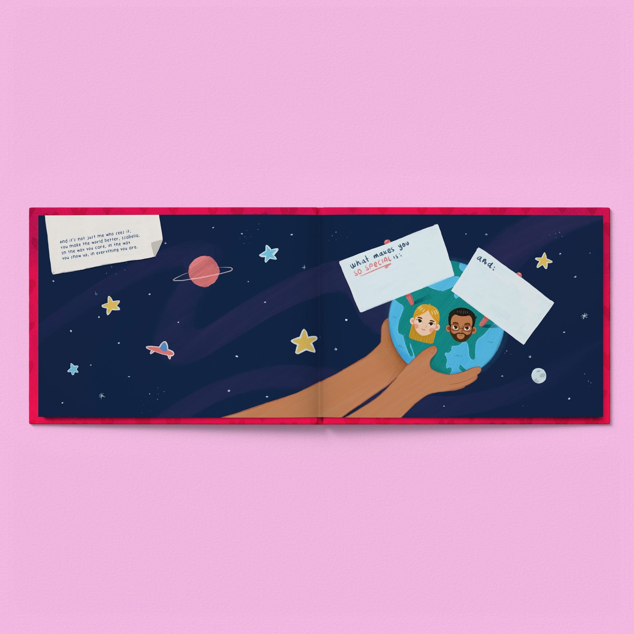 Inside page from I've Always Wanted to Tell You This, a personalized keepsake storybook