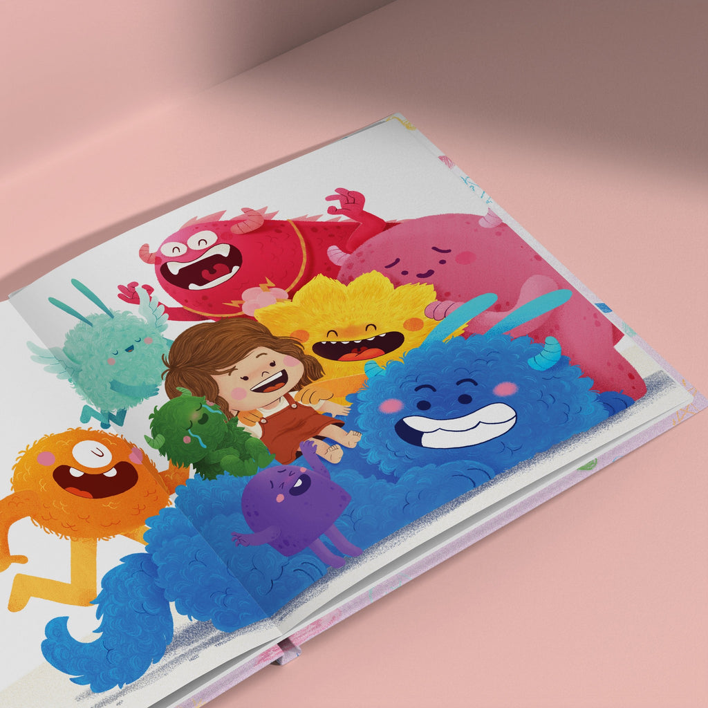Inside page from Your Big Feelings, a personalized bedtime storybook