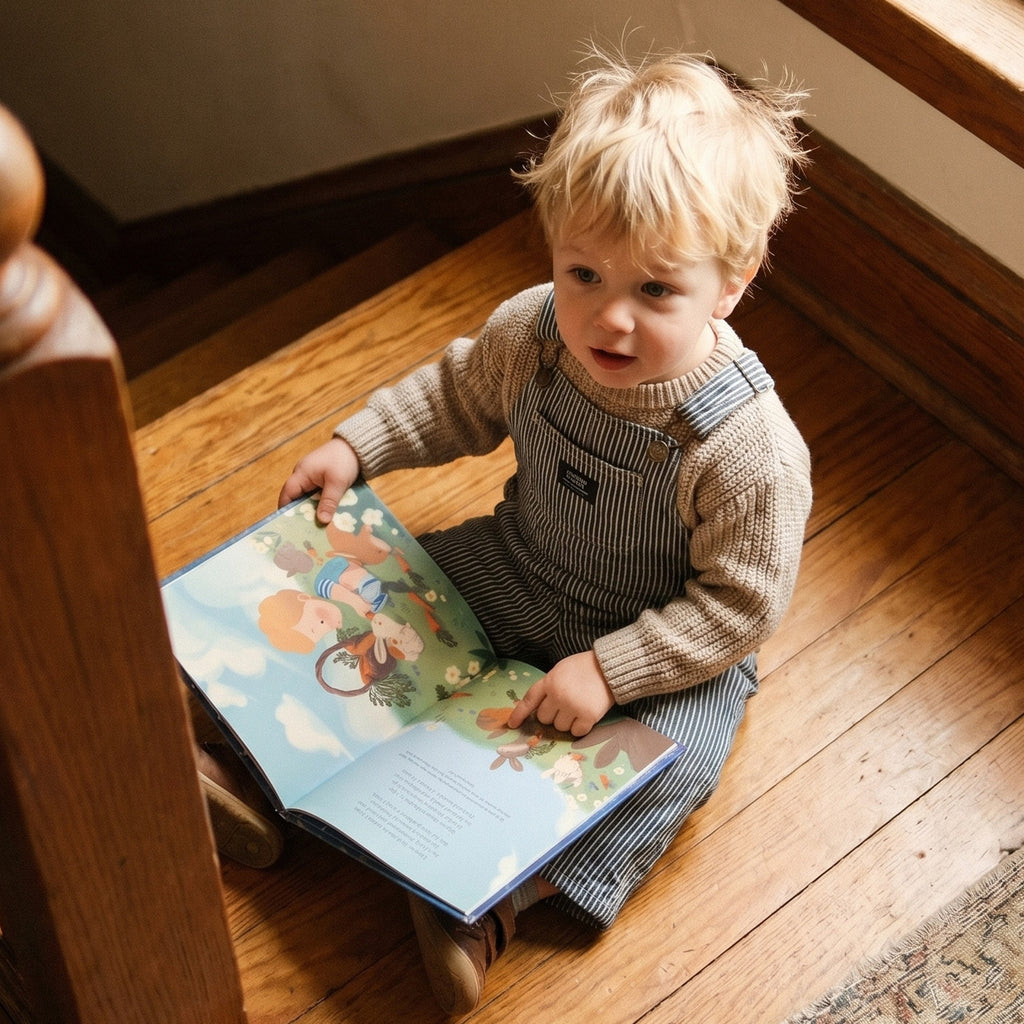 Inside page from Bedtime Prayers for You, a personalized faith storybook