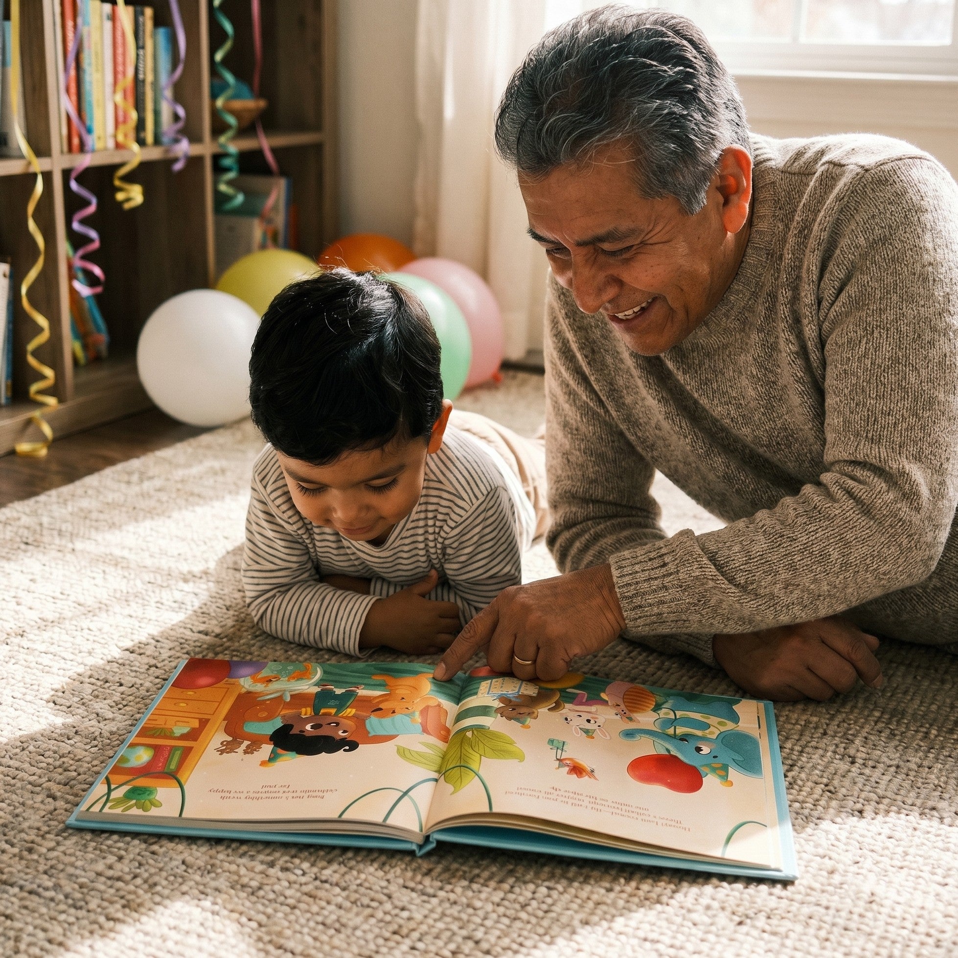 Inside page from Happy Second Birthday!, a personalized milestone keepsake book