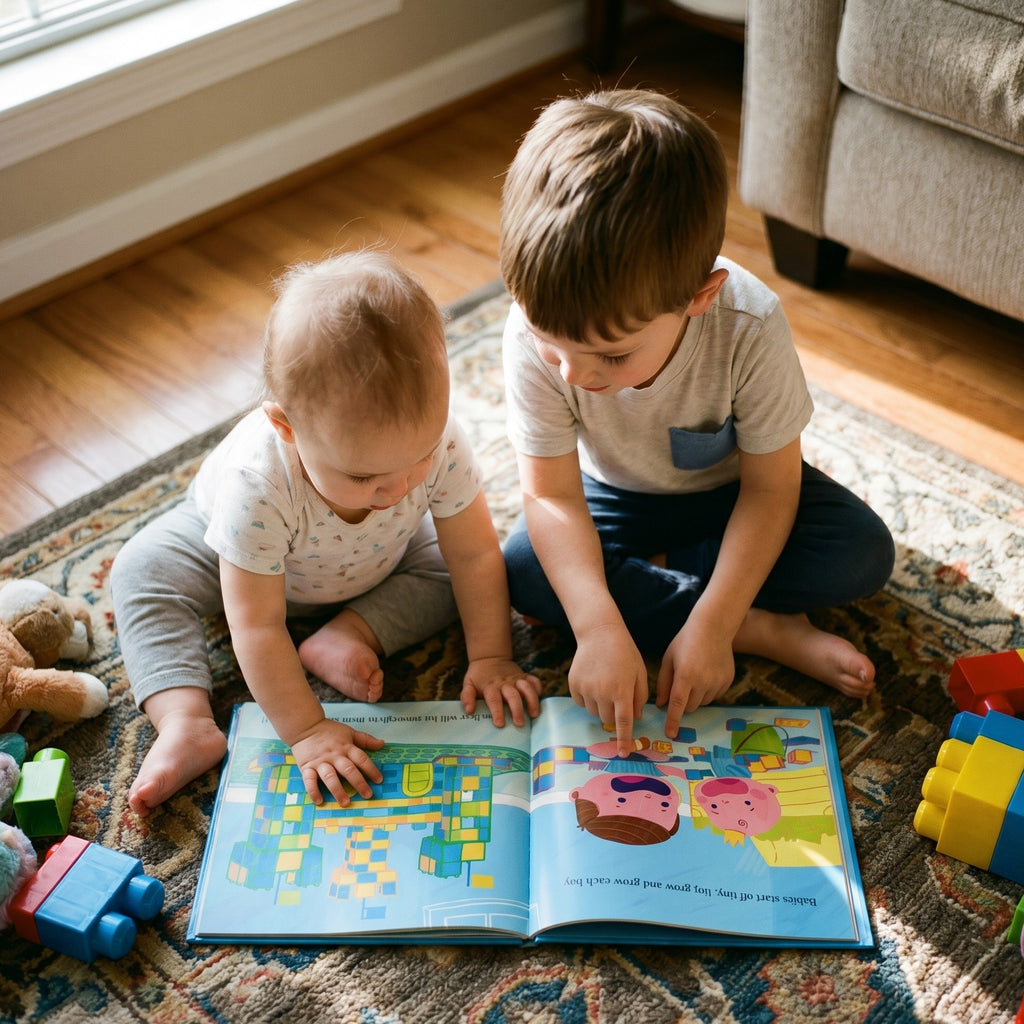 Inside page from The Best Big Brother Ever, a personalized keepsake storybook