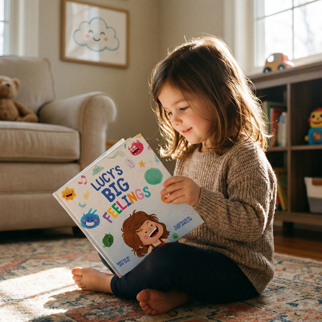 Inside page from Your Big Feelings, a personalized bedtime storybook