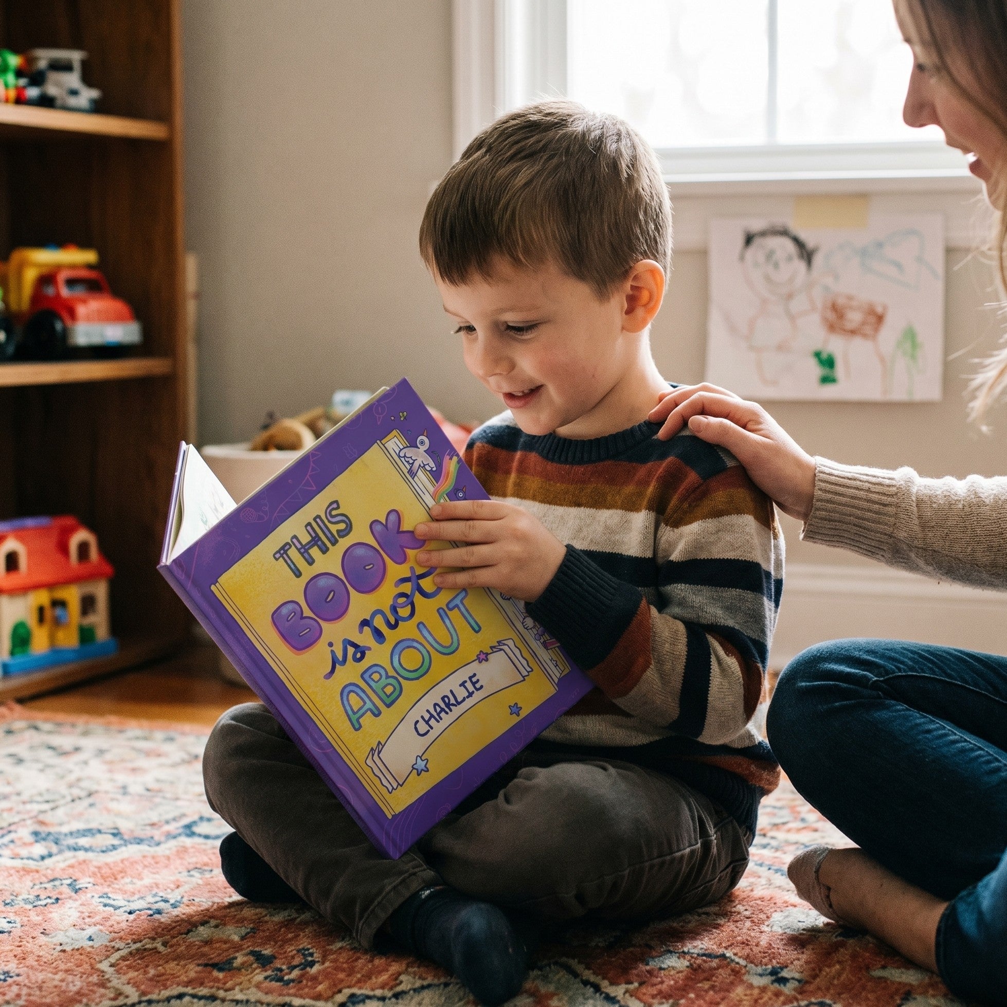 Inside page from This Book is Not About You, a personalized keepsake storybook
