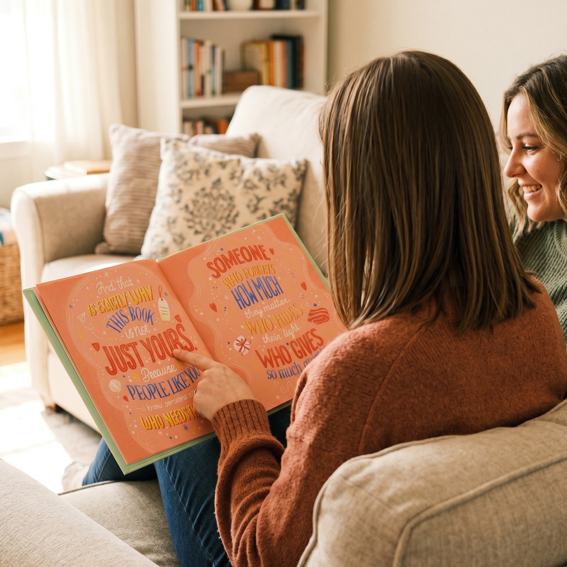 Inside page from This Book is Yours, a personalized keepsake storybook